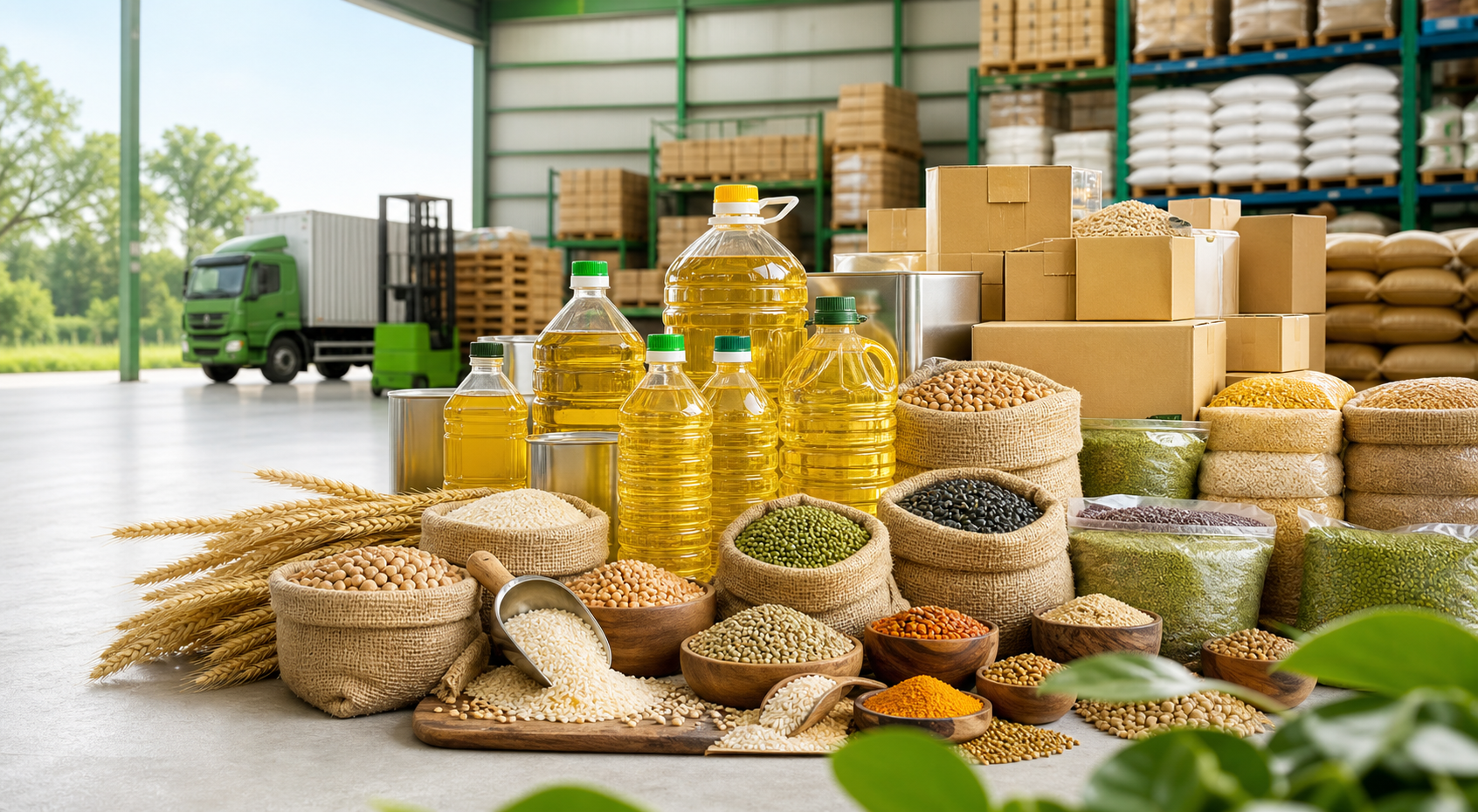 Edible oils, grains, pulses, and agri products portfolio